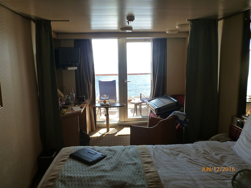Our Stateroom Looking Astern.  Nice View.