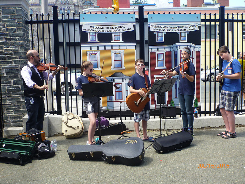 A Musical Reception on the Dock