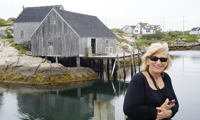 Karen at Peggy&#39;s Cove, Nova Scotia