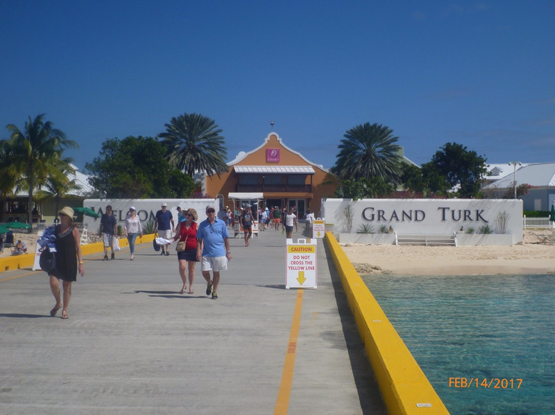 The Pier at Grand Turk Island. 