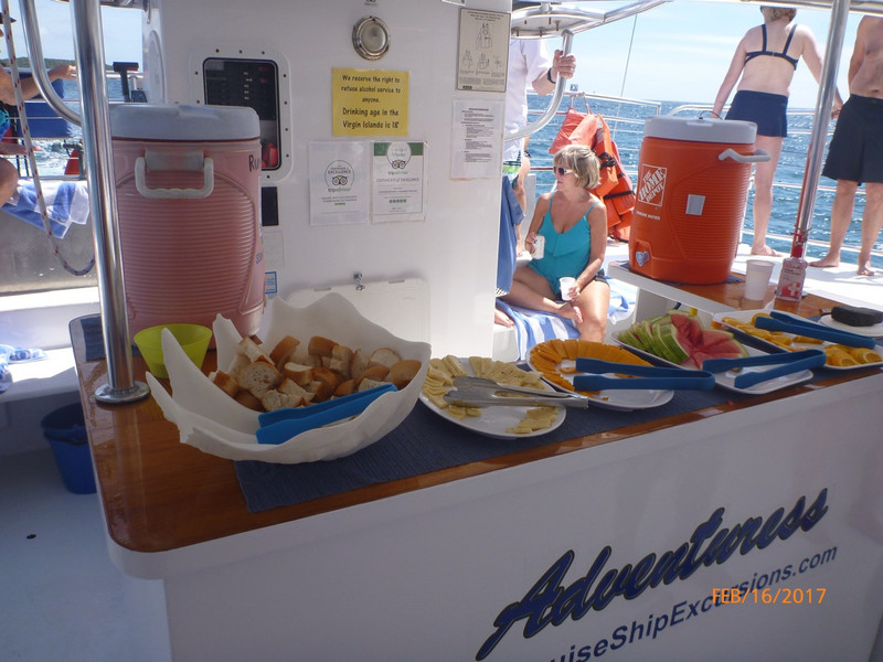 Our Snack Bar Onboard. 
