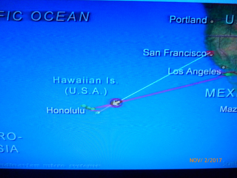 Almost to Hawaii per our Chart