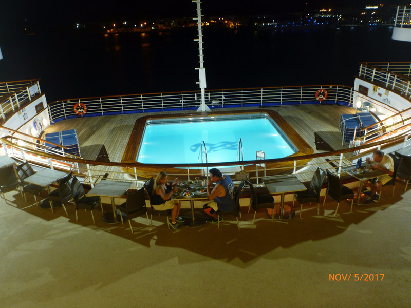 The Pool Astern at Night in the Harbor
