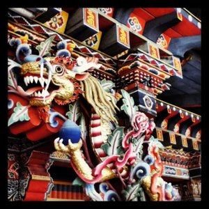 Artwork at the Trashi Chhoe Dzong