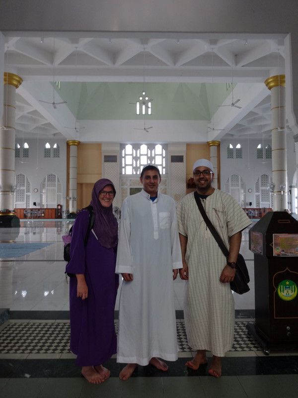 Inside the floating mosque 