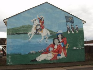 1-Mural on Protestant side