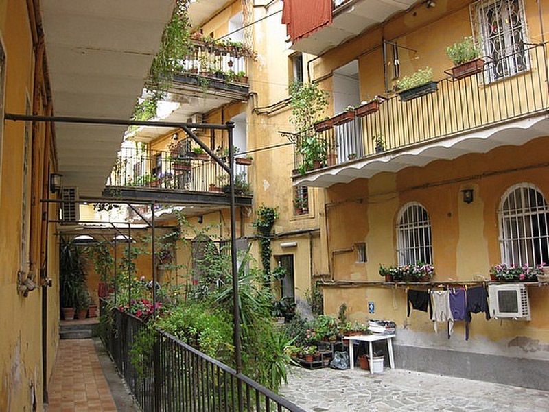Courtyard of apartment in Rome