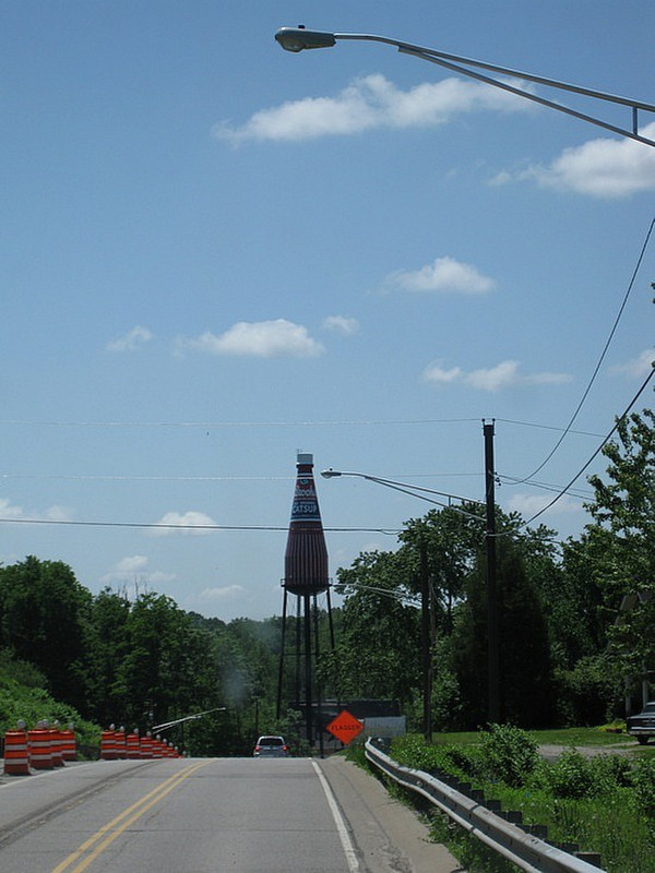 Brooks Catsup bottle water tower