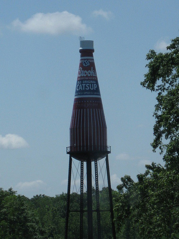 Brooks Catsup bottle water tower