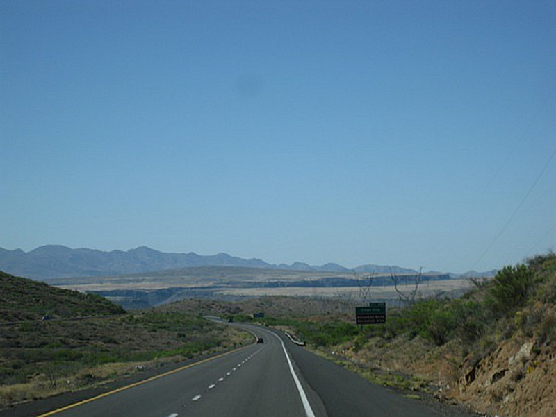 Arizona heading south to California