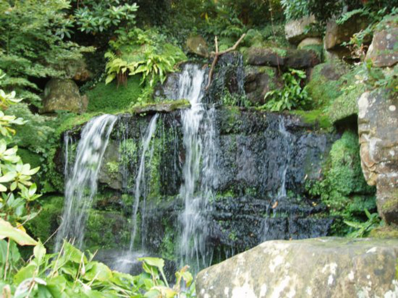 Waterfall in the gardens of Hever Castle