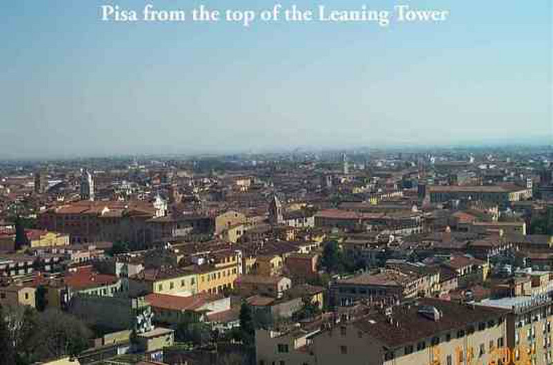 Pisa from the top of the Tower