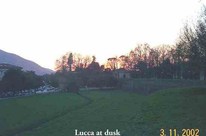 Lucca at dusk
