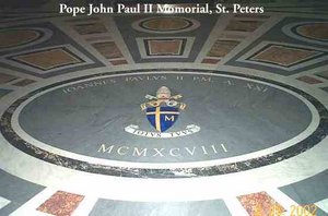 Pope John Paul II Momorial at St. Peters