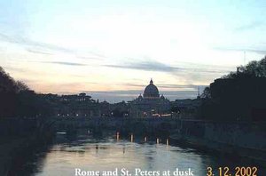 Rome and St. Peters at Dusk