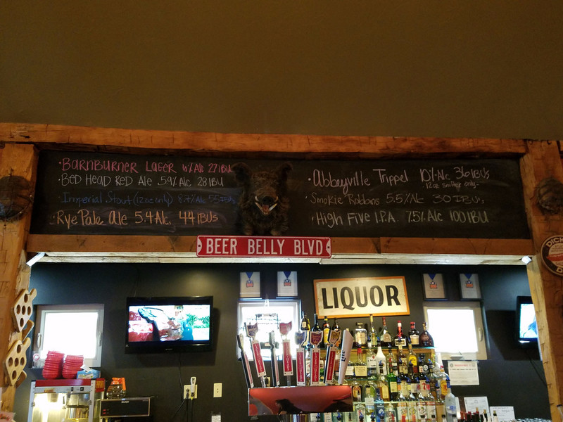 Tap choices at one of the brew pubs