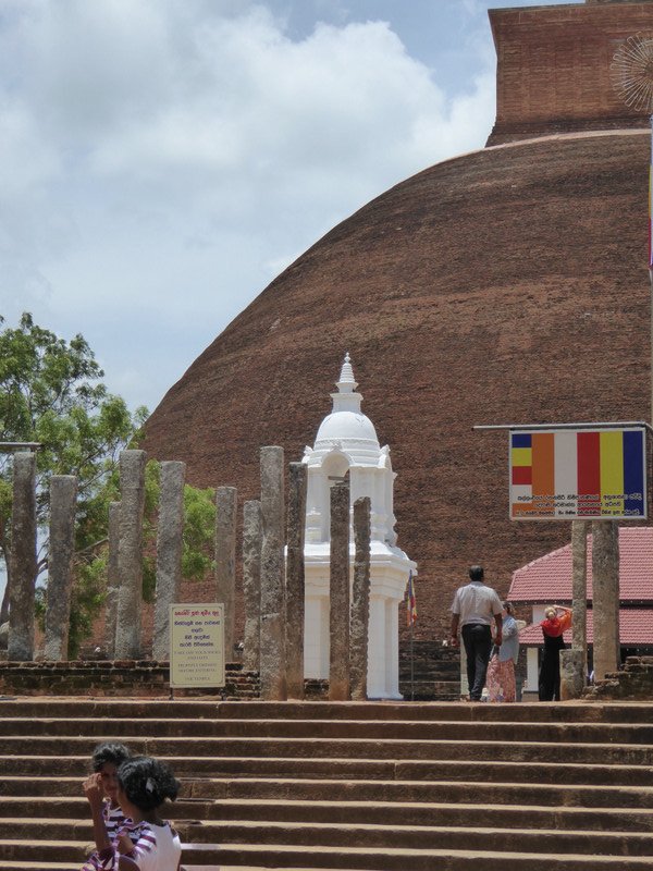 One of the very old stupas that the plaster had come off