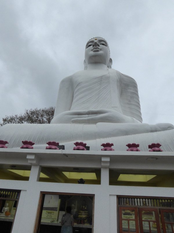 Buddha on hill behind Kandy