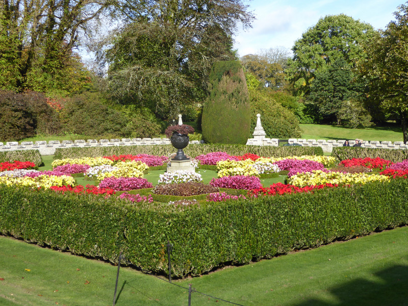 Formal garden close to the house
