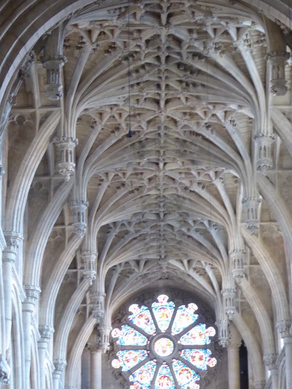 The fanvaulted ceiling