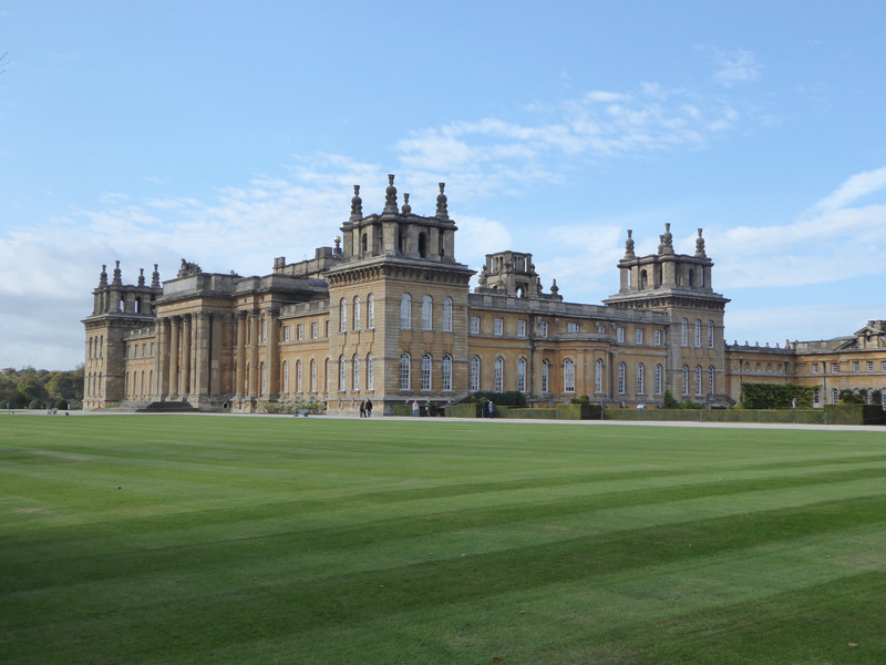 Looking at Blenheim from the South side of the House
