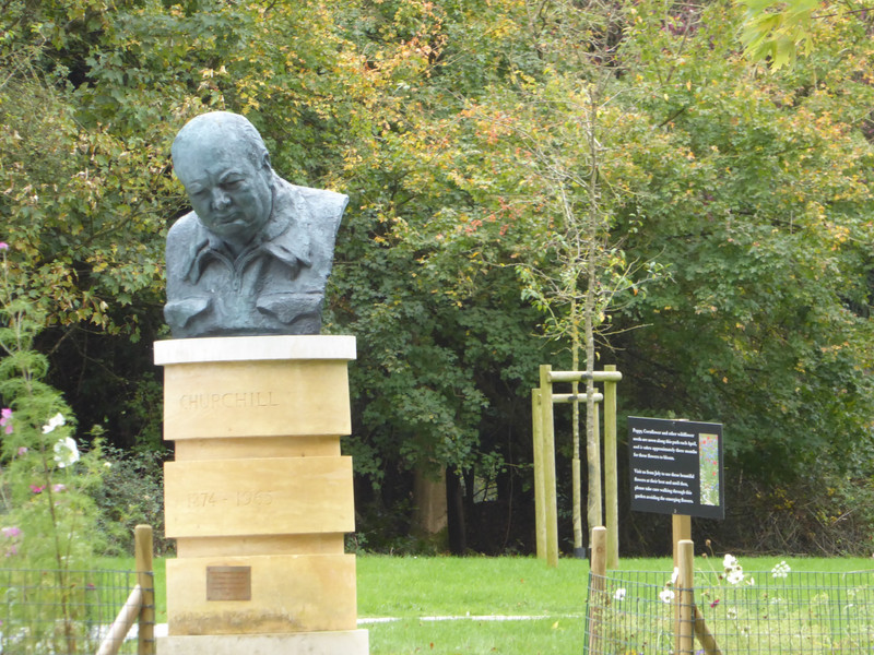 The Churchill memorial garden