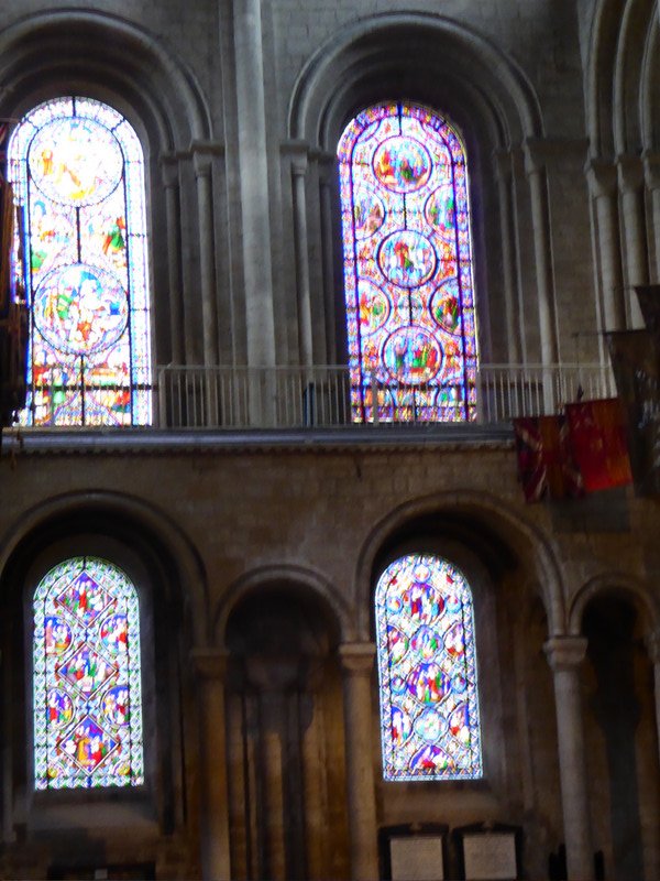 Lots of lovely old stained glass windows