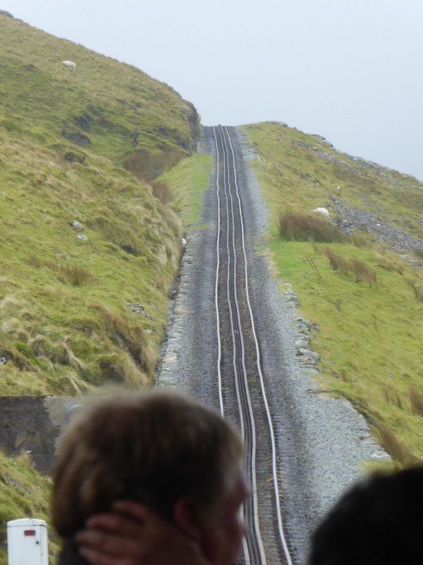 A steep section of track