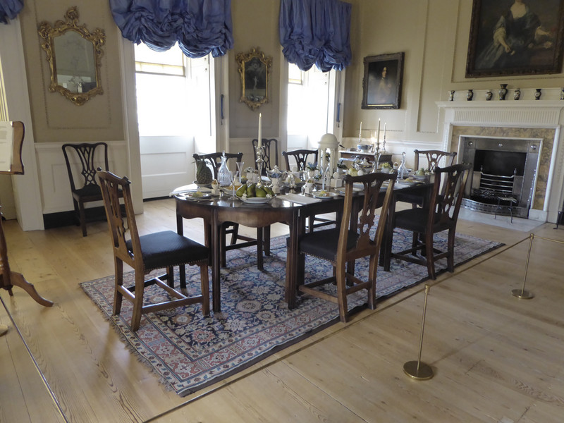 The dining room in 1 Royal Crescent 