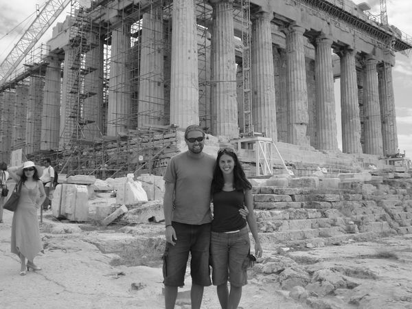 Us with the Parthenon