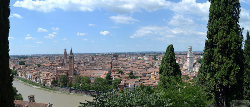view of Verona from Castel San Pietro