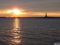 The statue of Liberty from the Taxi boat to Ikea