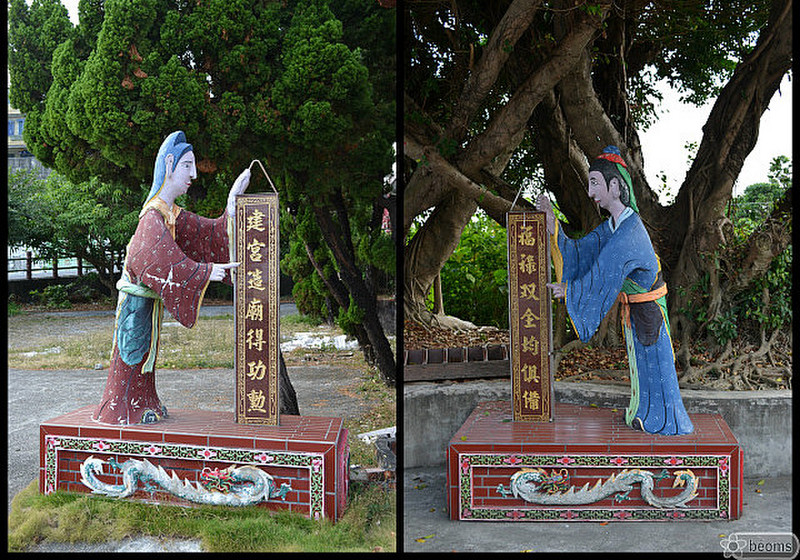 guarding the entrance of the old temple