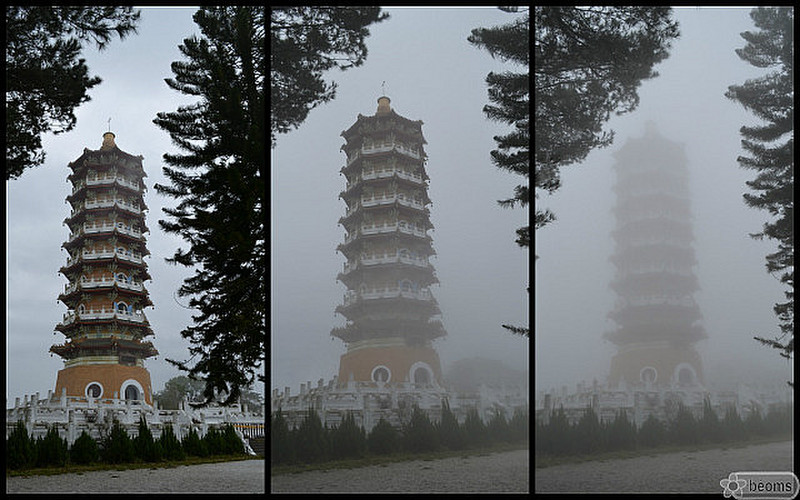 Misty pagoda