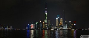 view of the financial district from the BUND