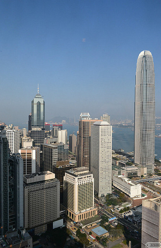 view from the Bank of China viewing platform 