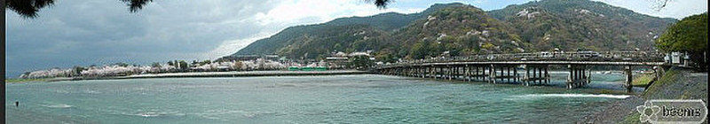 Togetsukyo bridge over Kastura river