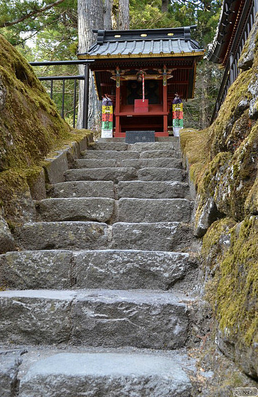Behind Rinnoji temp - stairway to ...