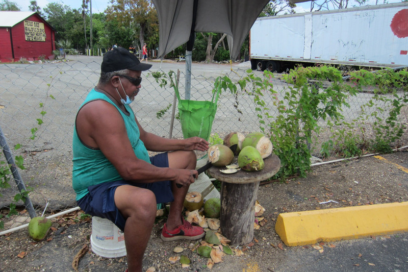 1 Vender of coconut