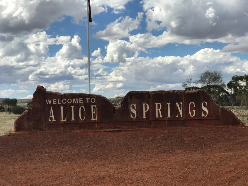 Iconic Alice Spring sign