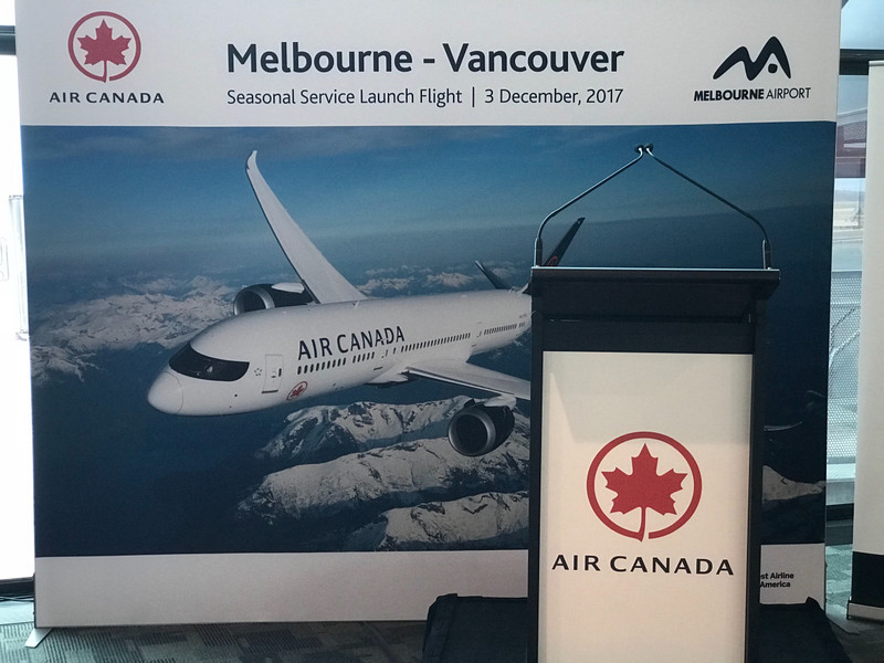 Melbourne - Air Canada launch