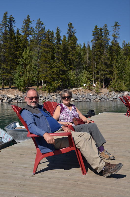 Muskoka chairs at Lake Minnewanka
