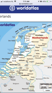 Map if he Netherlands