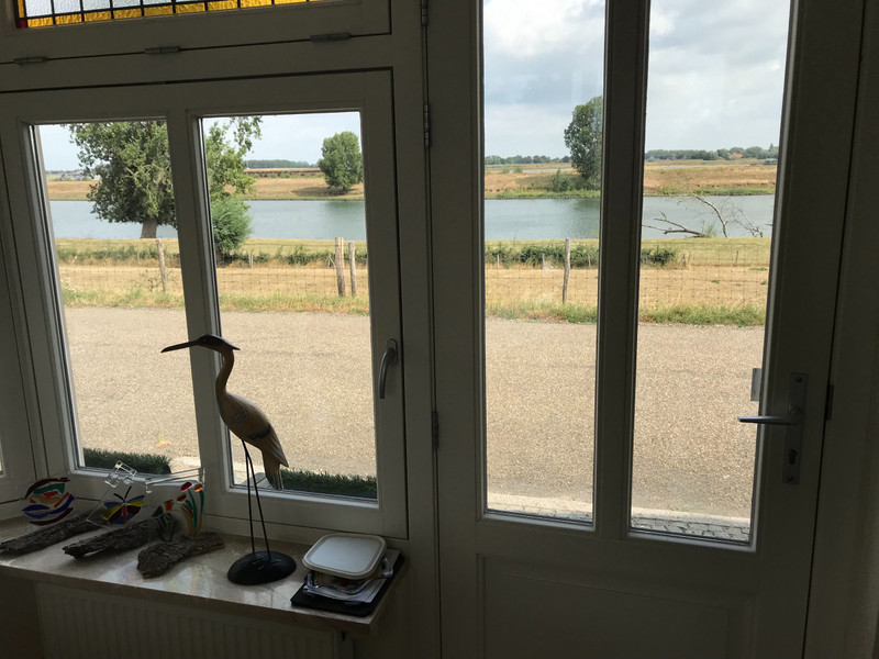 View of the Maas River from the living room