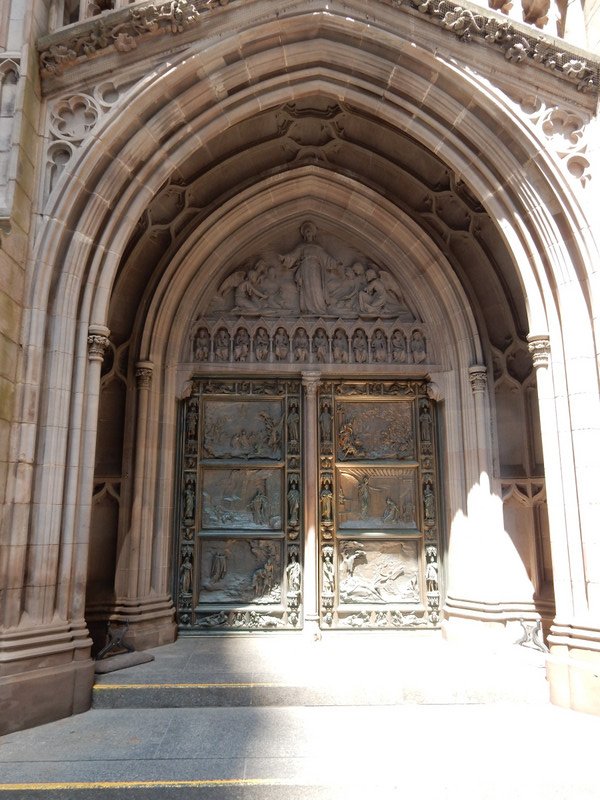 The doors on St Trinity Church in Lower Manahattan - - beautiful