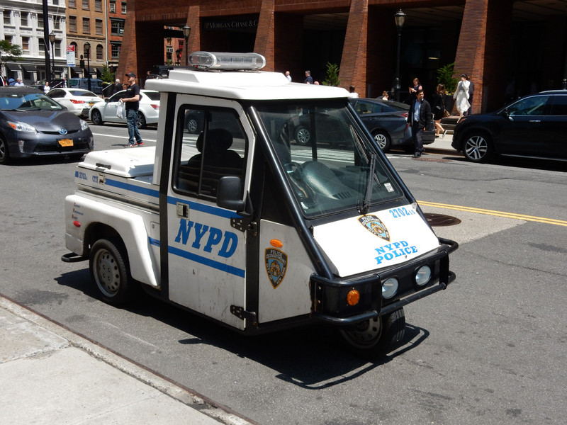 A dinky police vehicle