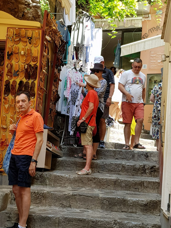 Even more linen shops in Positano