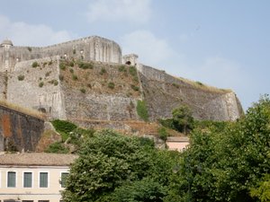 The New Fort walls in Corfu