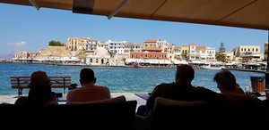 People watching in Chania