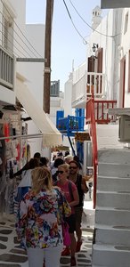 Wandering the streets of Mykonos